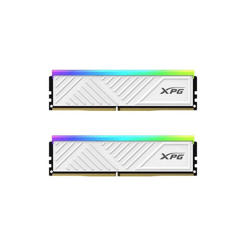 Adata XPG D35G 32GB (16GBx2) DDR4 3600Mhz RGB RAM - White - الذاكرة العشوائية